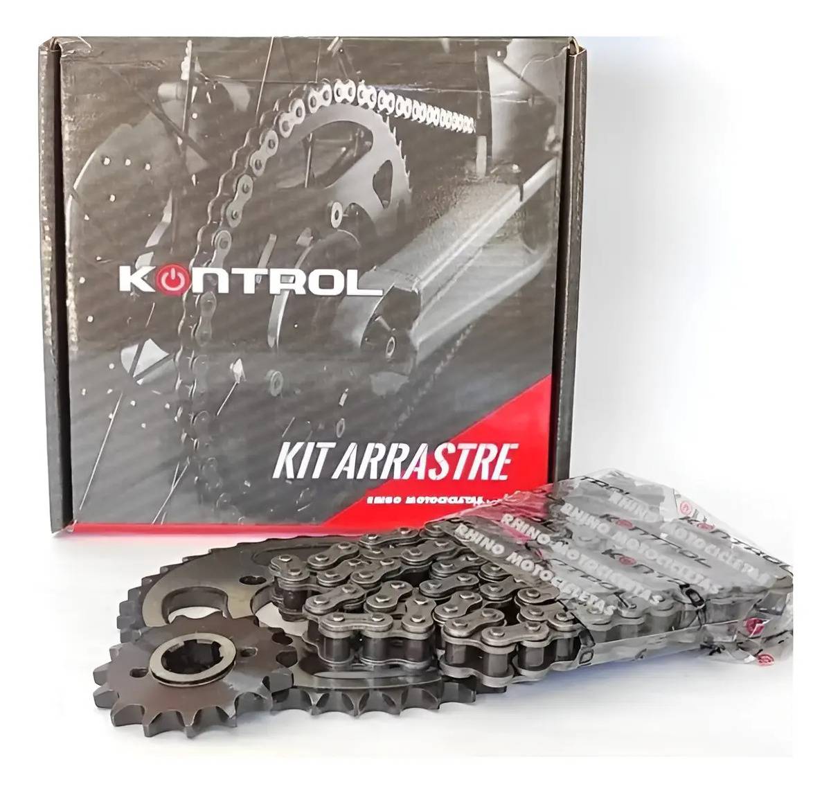 Kit De Arrastre Para Honda Cbf 125 Reforzado Original Kn Plateado
