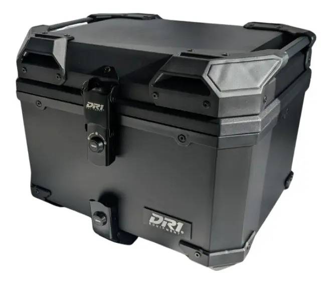 Baul Maletero Dr1 45 Litros Thunder Con Espaldar Doble Chapa Negro
