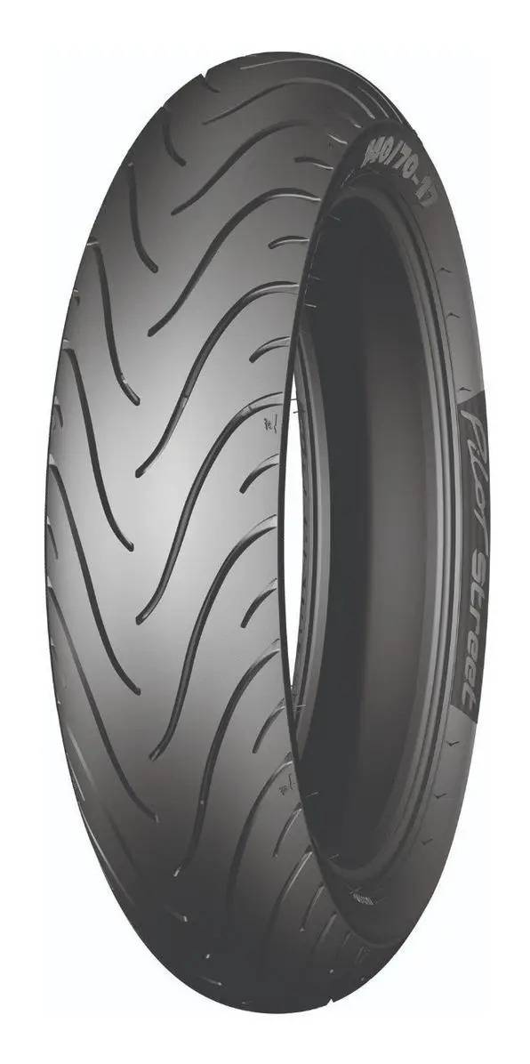 Llanta Delantera Para Moto Michelin Pilot Street Radial Sin Cámara De 120/70 Zr17 W 58 X 1 Unidad
