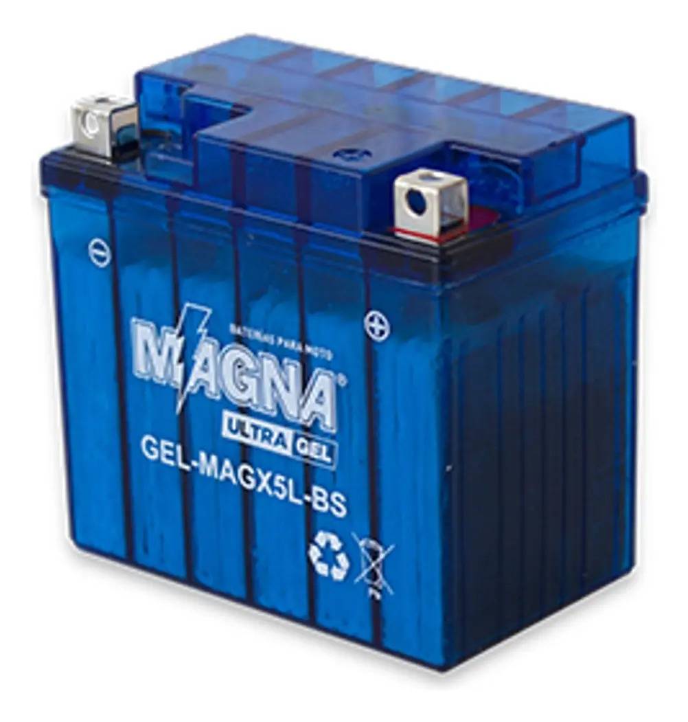 Batería Moto Invicta Cbf 150 Nxr 125 150 Ultra Gel Magx5l Bs Derecho