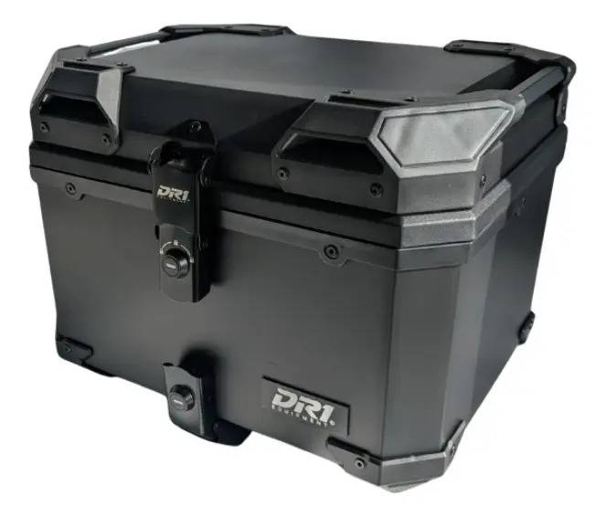 Baul Maletero Dr1 45 Litros Thunder Con Espaldar Doble Chapa Negro