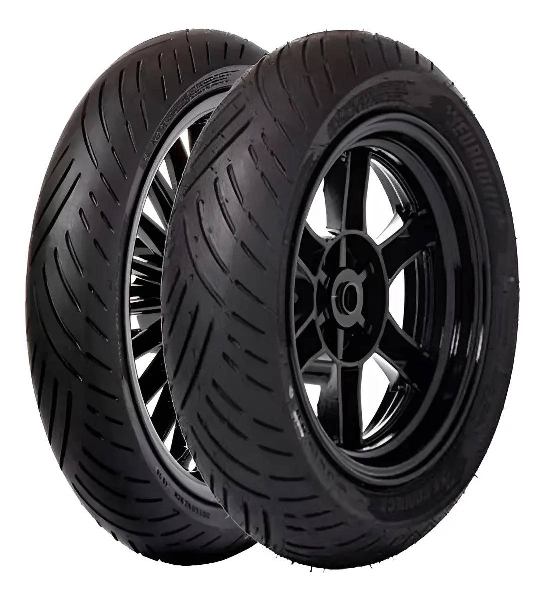 Combo Llantas 120/70/12 Y 130/70/12 Tvs Eurogrip Bee Conect