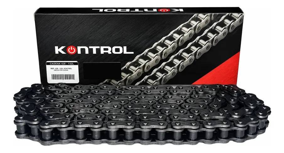Cadena De Moto 428 Oring 132l Reforzada Repuesto Orrinada Negro
