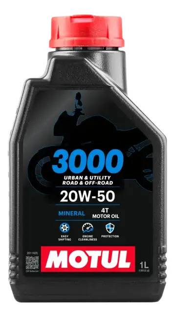 Aceite Motul 3000 4t 20w50 Mineral Moto 1l