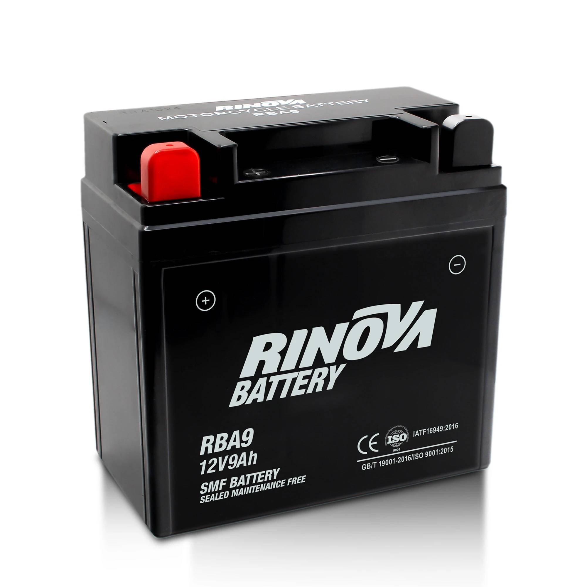 Batería Tipo Pila 12V 9Ah para Motocicleta RBA9 Rinova Battery