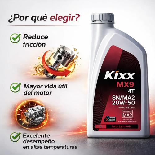 Aceite Kixx Moto 4t 20w50 Full Sintetico X 2 Lt 3