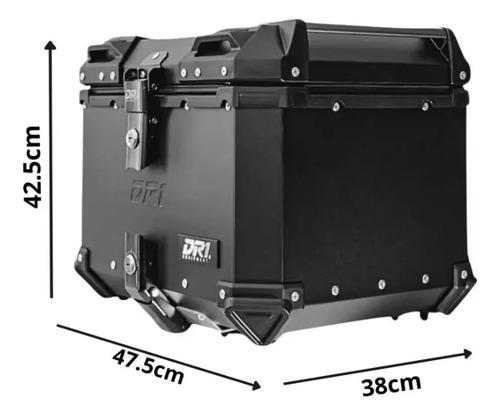 Baul Maletero Dr1 45 Litros Espaldar Aluminio Desmontable Negro 5