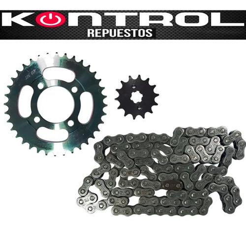Kit De Arrastre Akt Sl125 Nkd125 Reforzado Original Kn Dorado 2