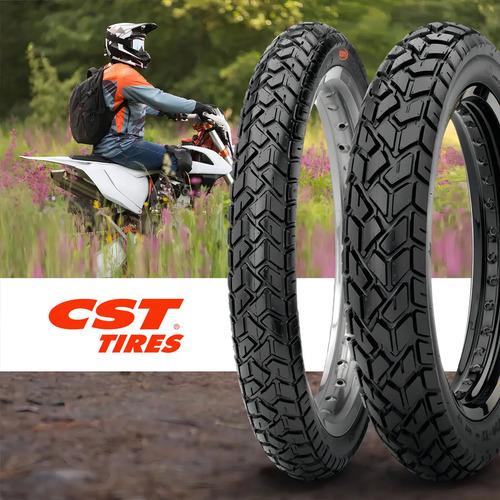 Set Llanta Cst Tkc 70 110/90-17 & 90/90-19 Para Suzuki Dr150 Doble Propósito 4
