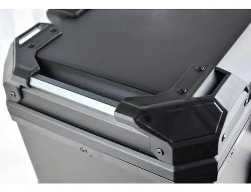 Baul Maletero Dr1 45 Litros Thunder Con Espaldar Doble Chapa Negro 3