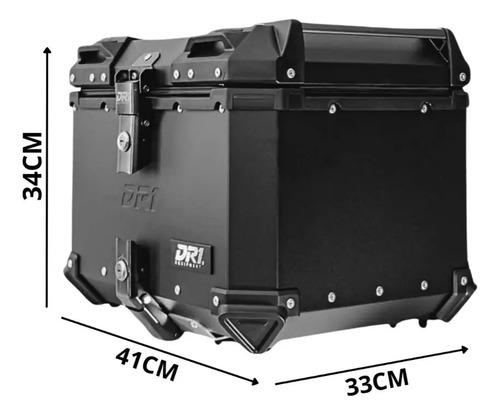 Baul Maletero Dr1 45 Litros Espaldar Aluminio Desmontable Negro 9