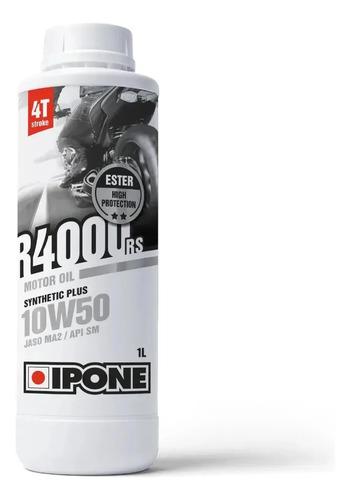 Aceite De Motor Ipone R4000 Rs 10w-50 Semi-sintético Para Moto Y Cuatriciclo 2