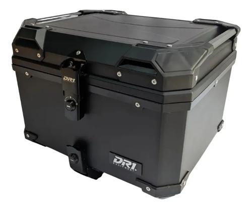 Baul Maletero Dr1 57 Litros Thunder Con Espaldar Doble Chapa Negro