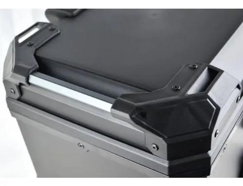 Baul Maletero Dr1 45 Litros Thunder Con Espaldar Doble Chapa Negro 3
