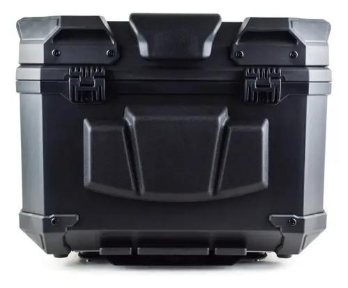 Baul Maletero Dr1 45 Litros Thunder Con Espaldar Doble Chapa Negro 5