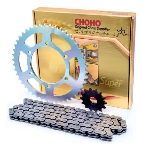 Kit Arrastre Akt Tt Ds200 Ds 200 Reforzado Choho Original Plateado 3