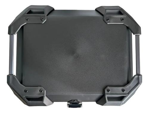 Baul Maletero Dr1 45 Litros Thunder Con Espaldar Doble Chapa Negro 9
