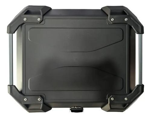 Baul Maletero Dr1 57 Litros Thunder Con Espaldar Doble Chapa Negro 3