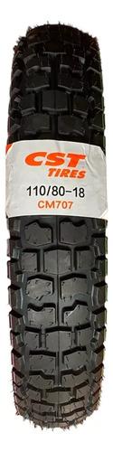 Llanta Moto Cst Cm707 Tt 110/80-18 Trasera Multipropósito Con Cámara 6