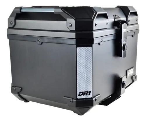 Baul Maletero Dr1 45 Litros Thunder Con Espaldar Doble Chapa Negro 2