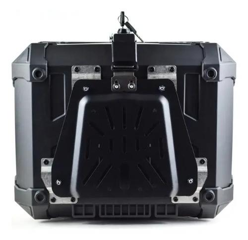 Baul Maletero Dr1 45 Litros Thunder Con Espaldar Doble Chapa Negro 6