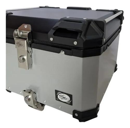 Baul Maletero Sm 45 Litros Espaldar Base Aluminio Tipo Dr1 Plateado 3