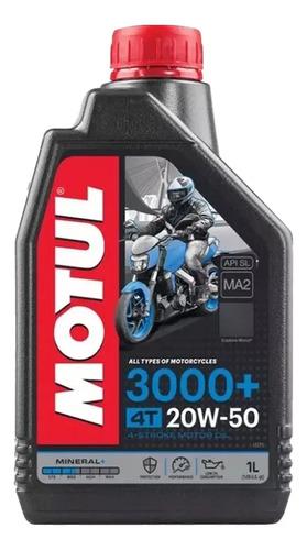 Set 2 Aceites Lubricante Motul 3000 20w50 Mineral Motos 2l4t 3