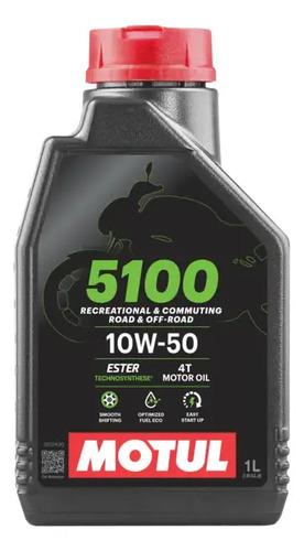 Aceite Lubricante Moto Motul 5100 Sintetico 10w50 4t 1l