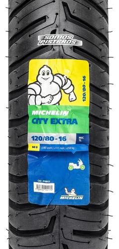 Llanta Michelin 120/80 16 City Extra Sin Camara V15 Gz150 3