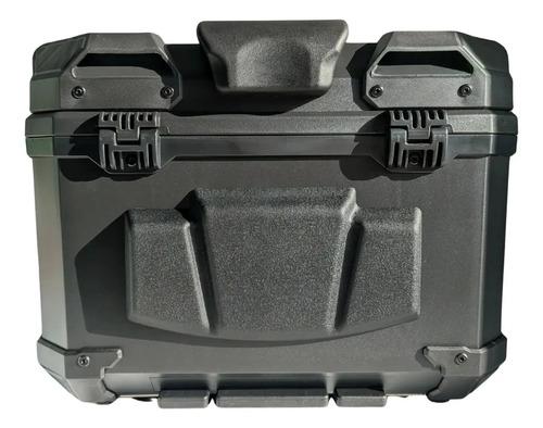 Baul Maletero Dr1 45 Litros Thunder Con Espaldar Doble Chapa Negro 10
