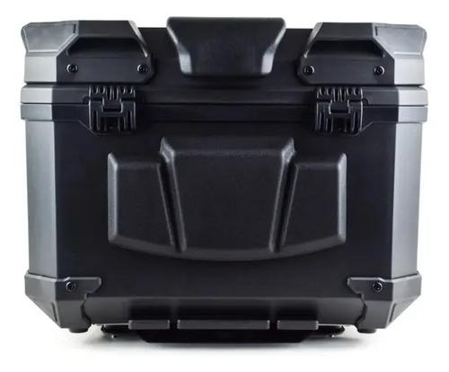 Baul Maletero Dr1 45 Litros Thunder Con Espaldar Doble Chapa Negro 5