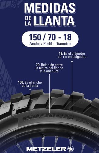 Llanta Metzeler Enduro 3 Sahara 120/80-18 Trasera 1ud 4