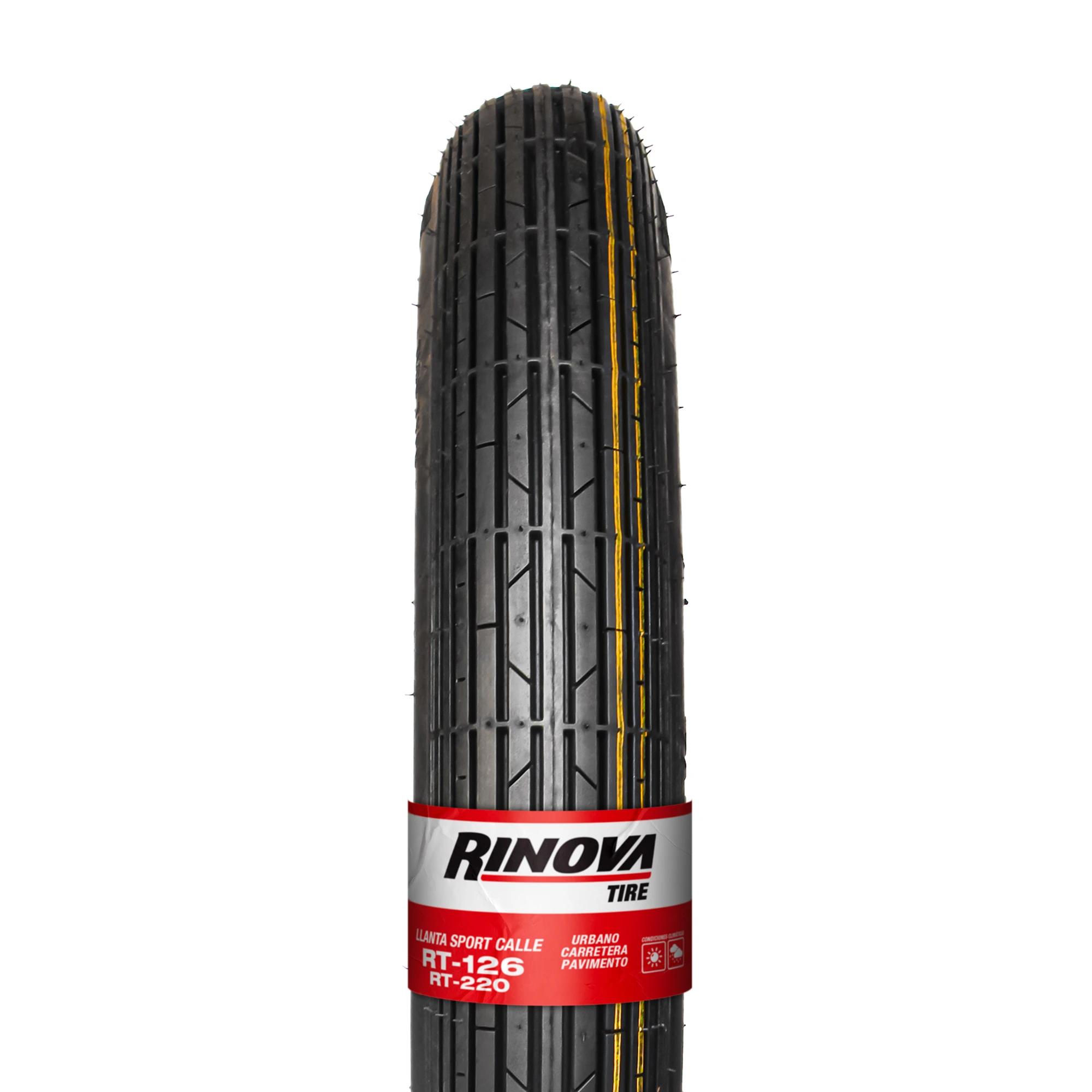 Llanta Moto Sport Calle 275-17 Rinova Tires RT-126 TT 47L