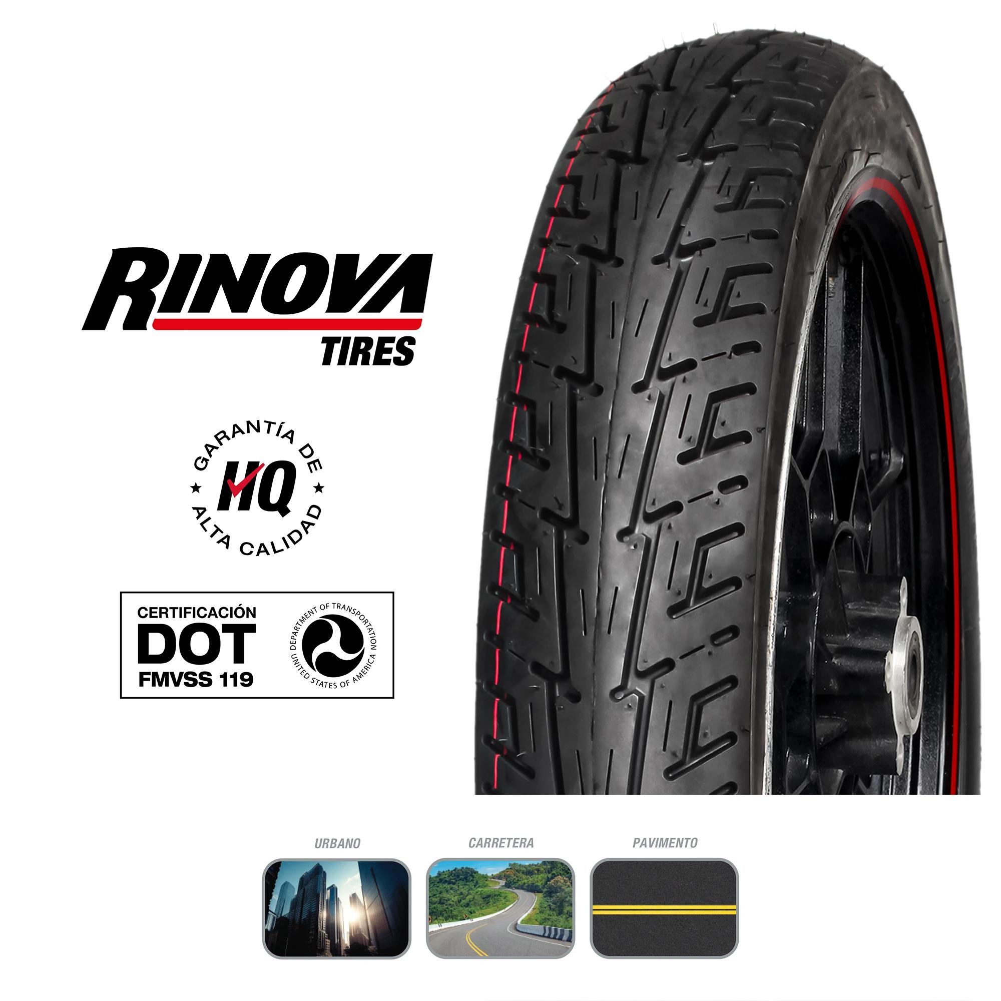 Llanta Moto Pistera 90/90-18 Rinova Tires RT-250 60L Sellomatic 5