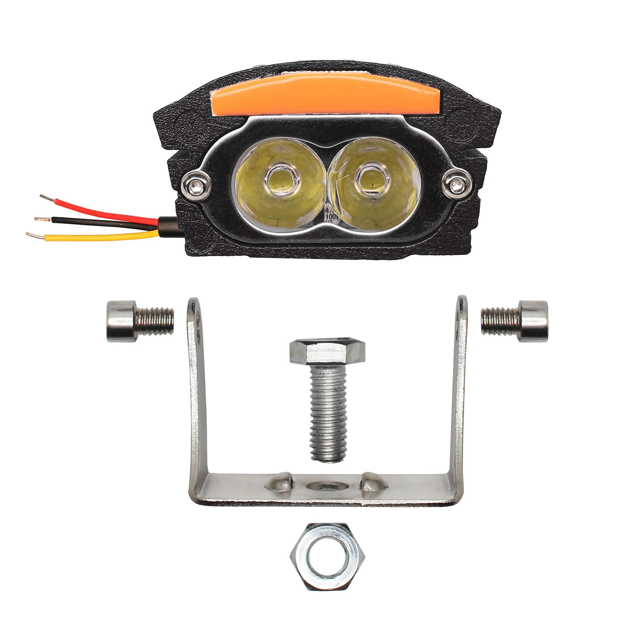 Exploradora LED Tipo Wall-E para Moto 12V DC Luz Blanca 20W 2400 Lúmenes 4