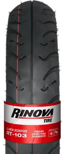 Llanta 90/100-10 Rt-103 Tl 58l Rinova Tires