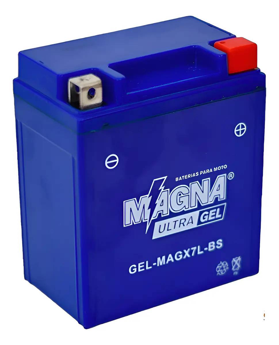 Batería Moto Akt Ttr 125 Xtz 250 Cb 190 Ultra Gel Magx7l Bs Derecho
