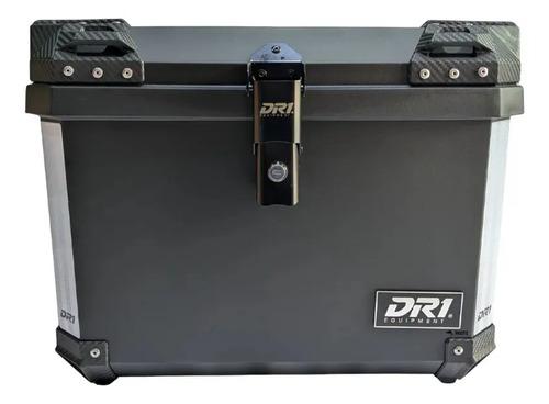 Baúl Maletero Moto Dr1 70 Litros Desmontable Con Espaldar Negro