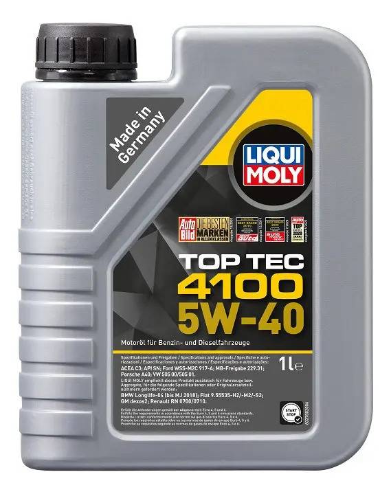 Aceite 5w40 Sintético Hc Top Tec 4100 Dual 1l