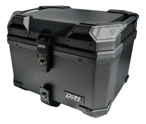 Baul Maletero Dr1 45 Litros Thunder Con Espaldar Doble Chapa Negro