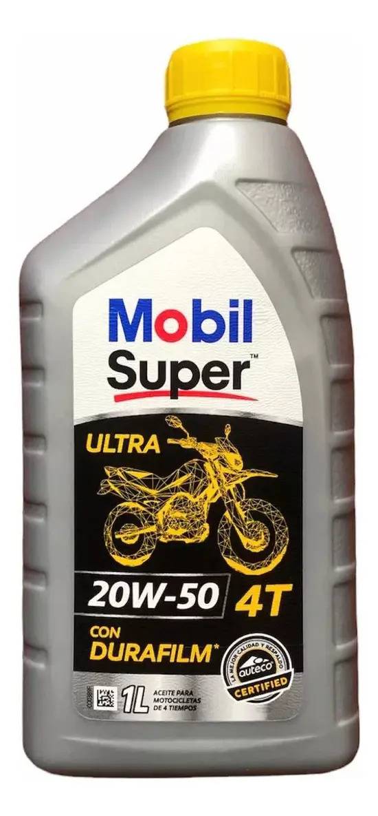Aceite Lubricante Motor Moto Mobil Super Durafilm 4t 20w50 1l