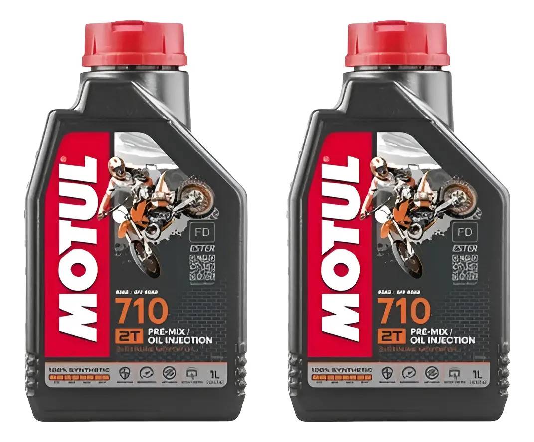 Aceite 2t Motul 710 100% Sintetico X2 Unidades