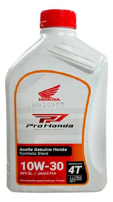 Aceite Honda 10w30 Synthetic Blend Original X 1000 Ml