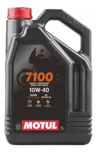 Aceite Motul 7100 10w40 100% Sintético Para Motocicletas, 4 Litros, Galón