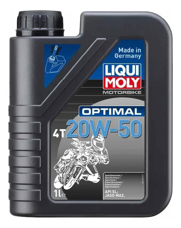 Aceite Motor Liqui Moly Optimal Semi-sintético 20w50 Moto 1l