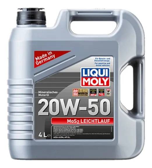 Aceite Motor 20w50 Aditivo Antifricción Mos2 4l Liquimoly
