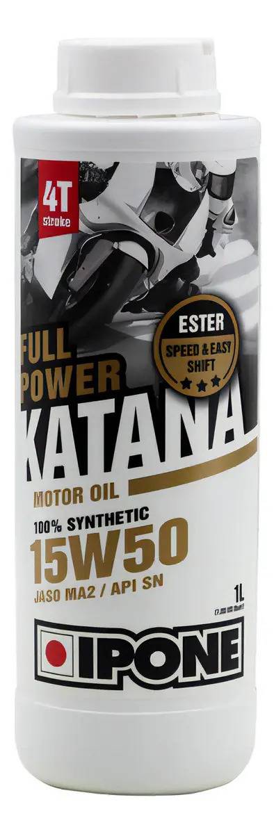 Aceite Lubricante Moto Ipone Katana 100% Sintetico 15w50 1l