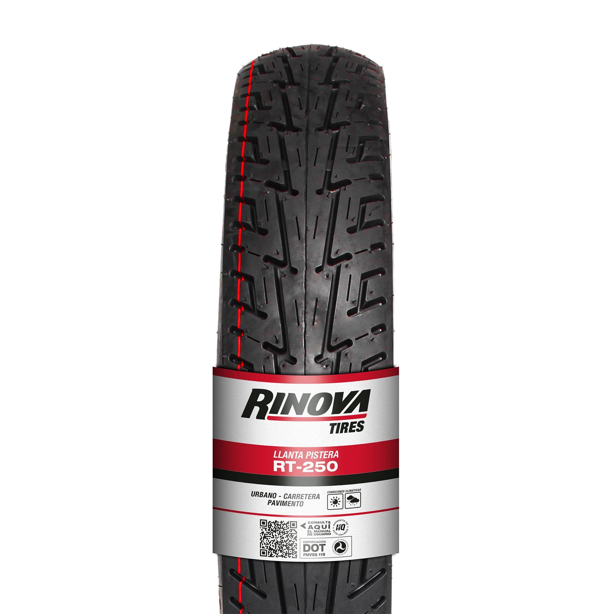 Llanta Moto Pistera 90/90-18 Rinova Tires RT-250 60L Sellomatic