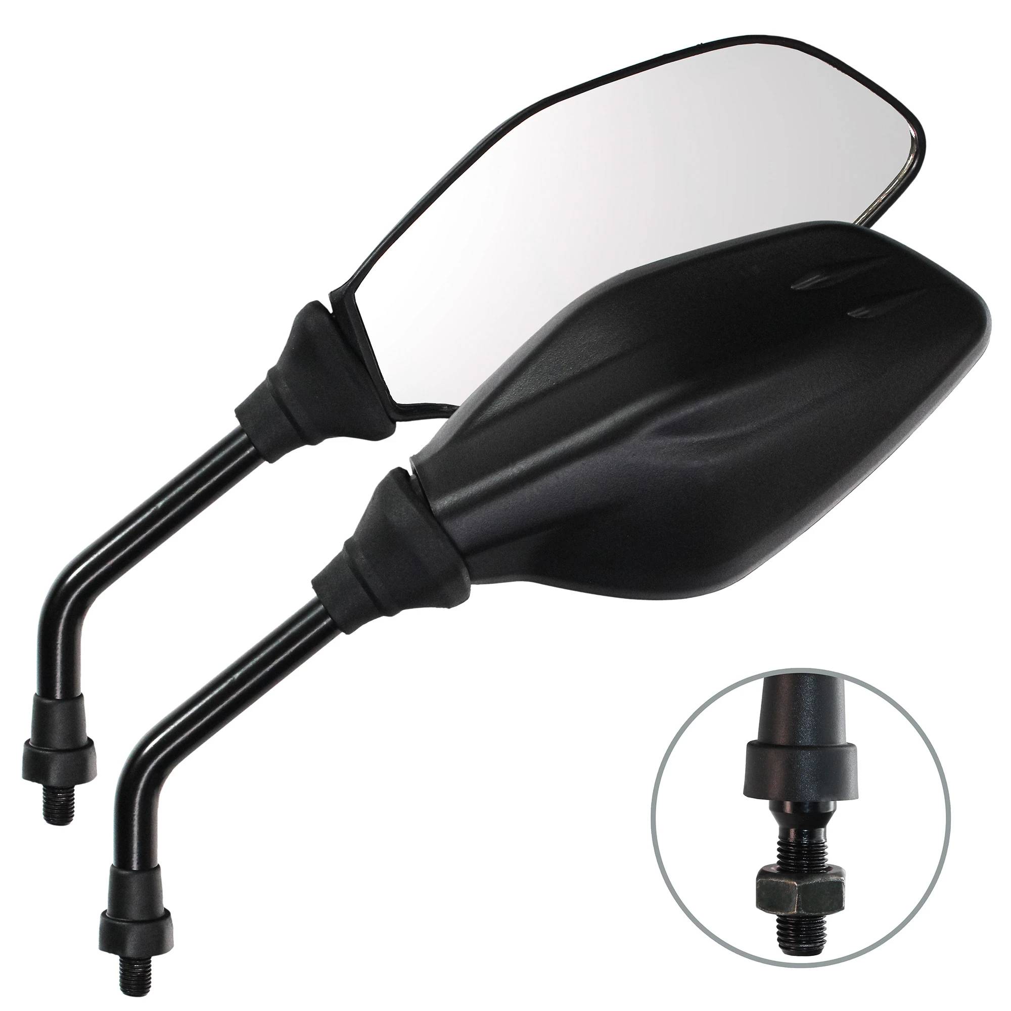 Juego de Espejos 10 mm Izquierdo y Derecho Rosca Contraria para Bajaj Discover 125 ST